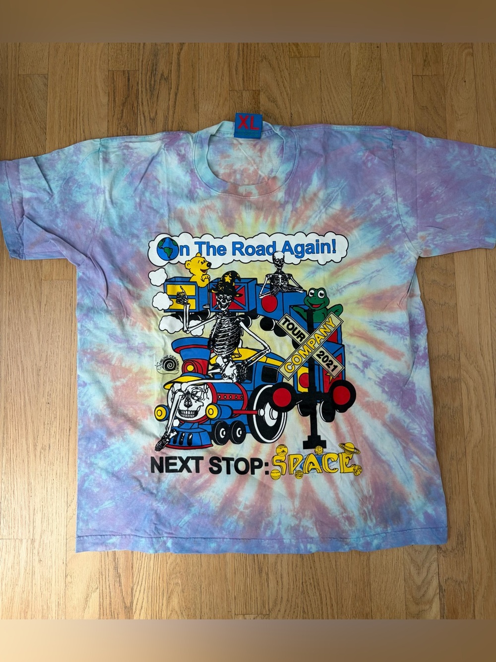 Online Ceramics tie-dye tee